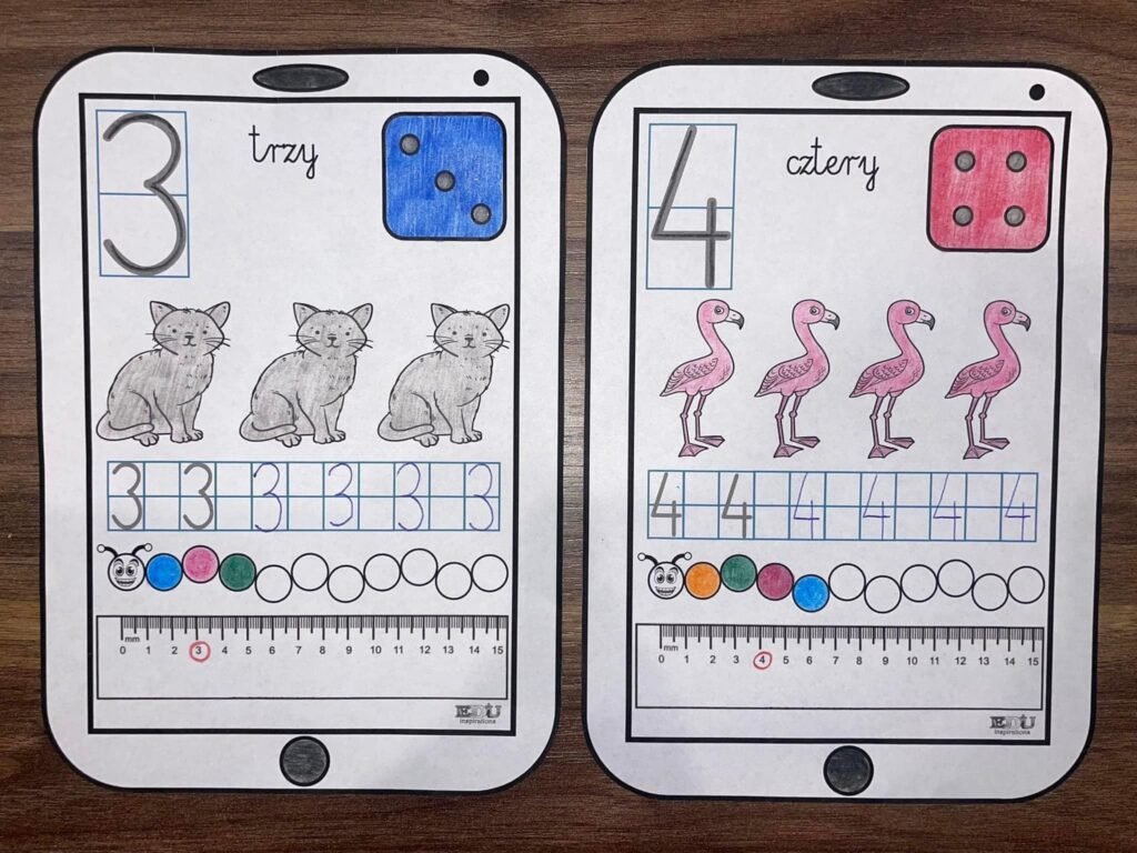 WKLEJKI CYFRY W KSZTAŁCIE TABLETA