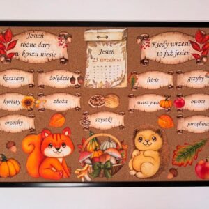 GAZETKA JESIENNA "JESIEŃ RÓŻNE DARY W KOSZU NIESIE"