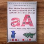 WKLEJKI ALFABET - KARTKA Z NOTESU