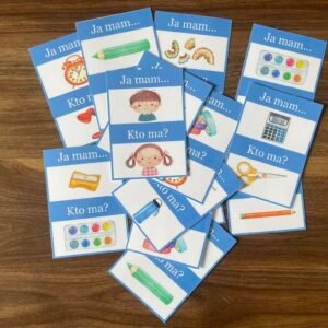 GRA "JA MAM, KTO MA?" - PRZYBORY SZKOLNE