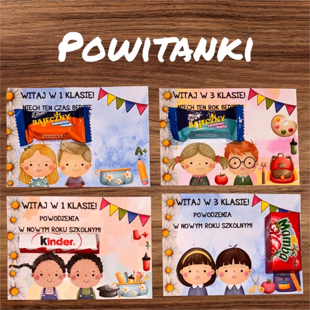 KARTECZKI POWITANKI DLA KLAS 1-3