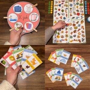 GIGA PAKA GIER UTRWALAJĄCYCH LITERKI