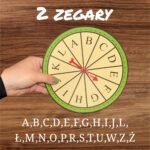 GRA "BYSTRE OCZKO" Z ZEGAREM - UTRWALANIE LITEREK