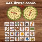 GRA "BYSTRE OCZKO" Z ZEGAREM - UTRWALANIE LITEREK