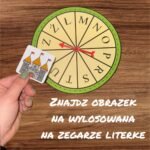 GRA "BYSTRE OCZKO" Z ZEGAREM - UTRWALANIE LITEREK