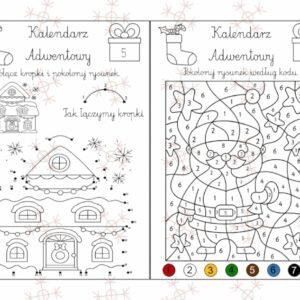 WKLEJKI - KALENDARZ ADWENTOWY KLASY 1,2,3 - OFERTA WPECJALNA 3 W CENIE 2!