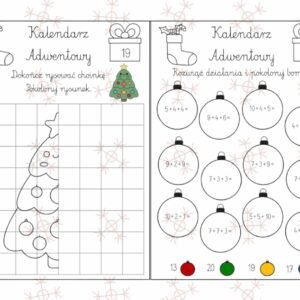 KLASA 2 - WKLEJKI - KALENDARZ ADWENTOWY