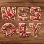 NAPIS "WESOŁYCH ŚWIĄT"