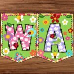 GIRLANDA A4 + DEKORACJE WIOSENNE A4