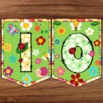 GIRLANDA A4 + DEKORACJE WIOSENNE A4