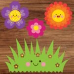 GIRLANDA A4 + DEKORACJE WIOSENNE A4