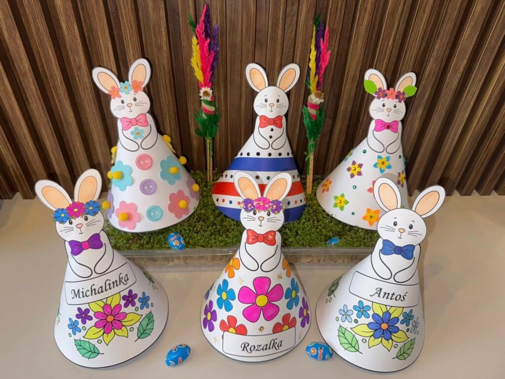 WIELKANOCNE ZAJĄCZKI Z IMIONAMI