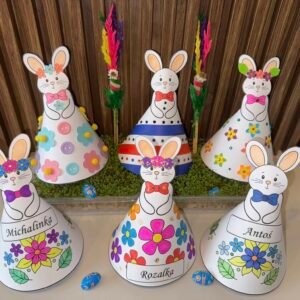 WIELKANOCNE ZAJĄCZKI Z IMIONAMI