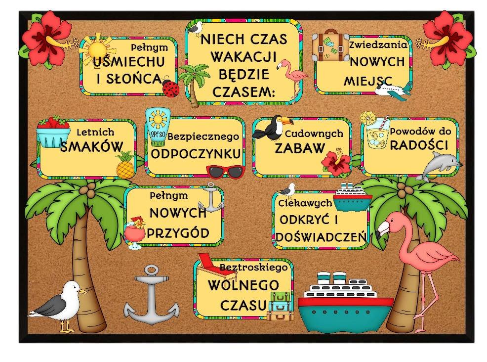 GAZETKA "NIECH CZAS WAKACJI BĘDZIE CZASEM"...