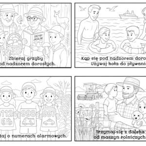 BEZPIECZNE WAKACJE - KOLOROWANKI