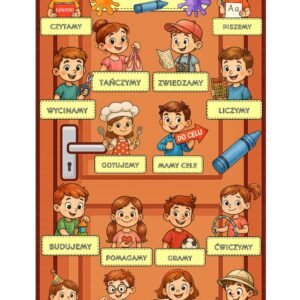 DEKORACJA NA DRZWI „ZA TYMI DRZWIAMI”