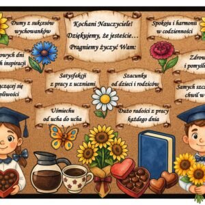 GAZETKA NA DZIEŃ NAUCZYCIELA "PRAGNIEMY ŻYCZYĆ WAM"...