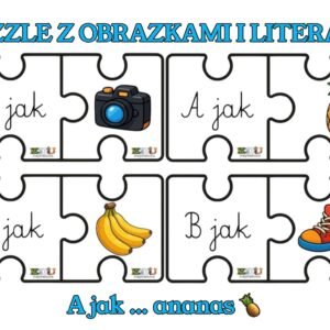 PUZZLE - OBRAZEK + LITERA