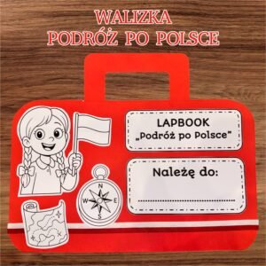 LAPBOOK WALIZKA "PODRÓŻ PO POLSCE"